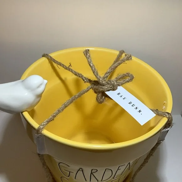 Rae Dunn GARDEN GODDESS Ceramic Planter New - Picture 3 of 4